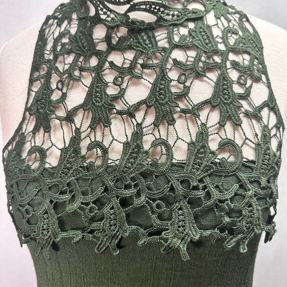 Rebellion women’s high neck laced lined dress size M - Picture 2 of 10